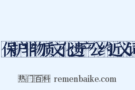 保护非物质文化遗产公约近义词是什么意思的图片